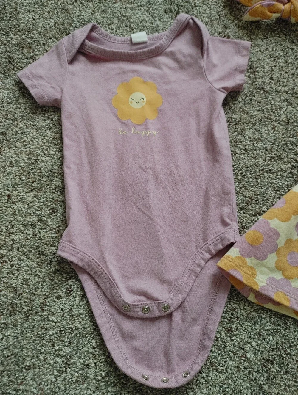 Floral 9M baby girl matching set